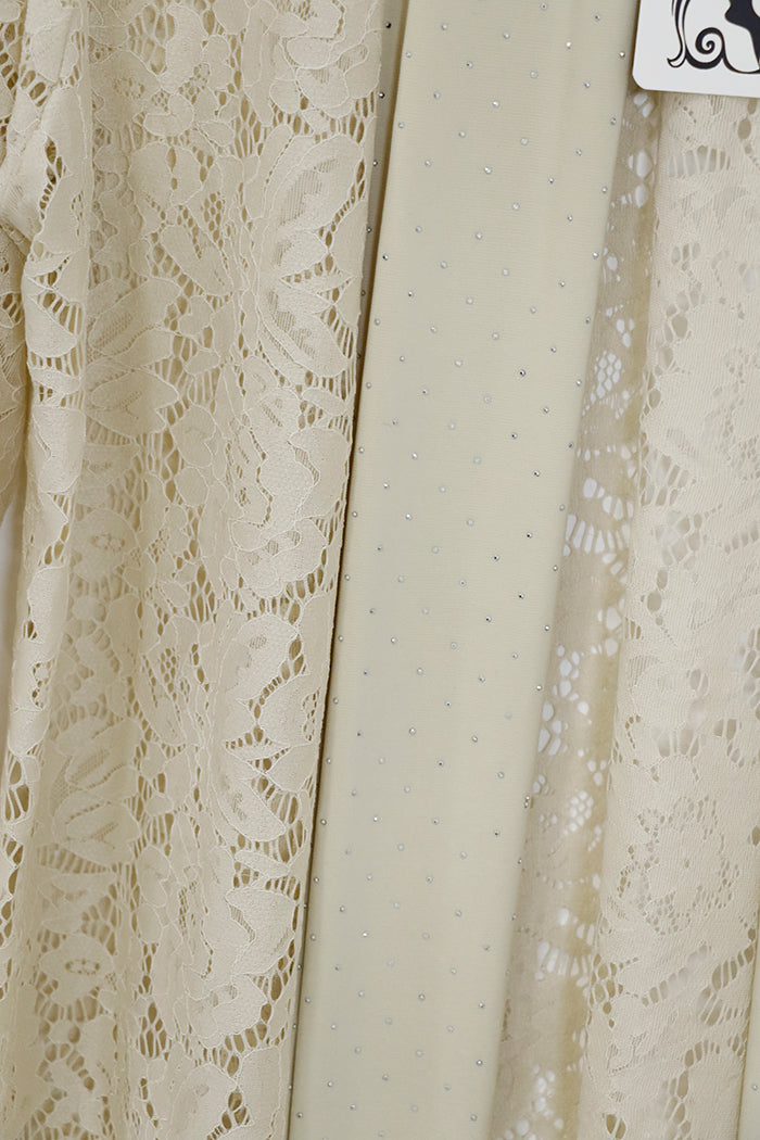 Giacca di pizzo con strass