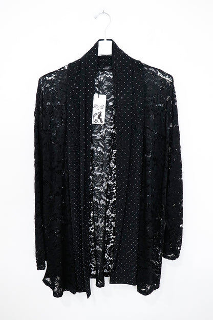 Giacca di pizzo con strass