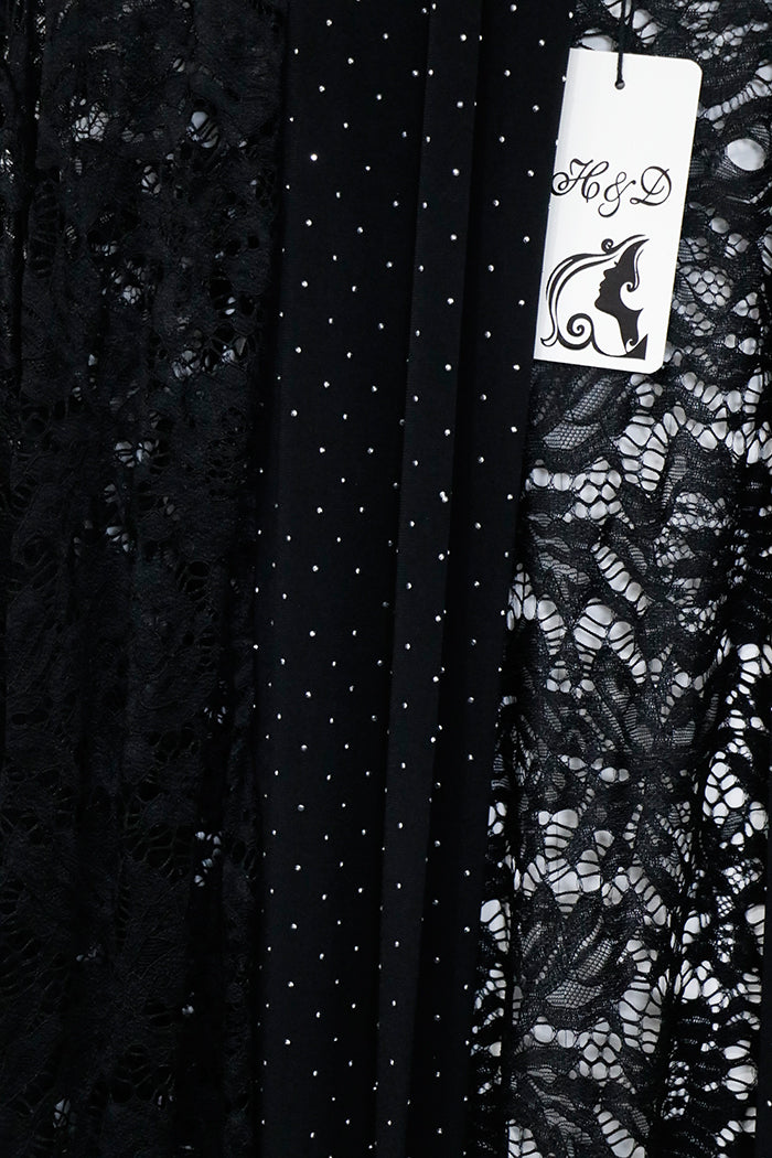 Giacca di pizzo con strass