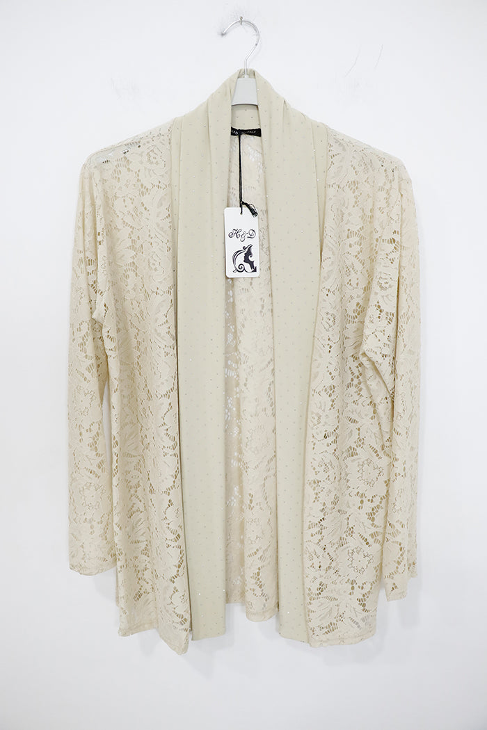 Giacca di pizzo con strass