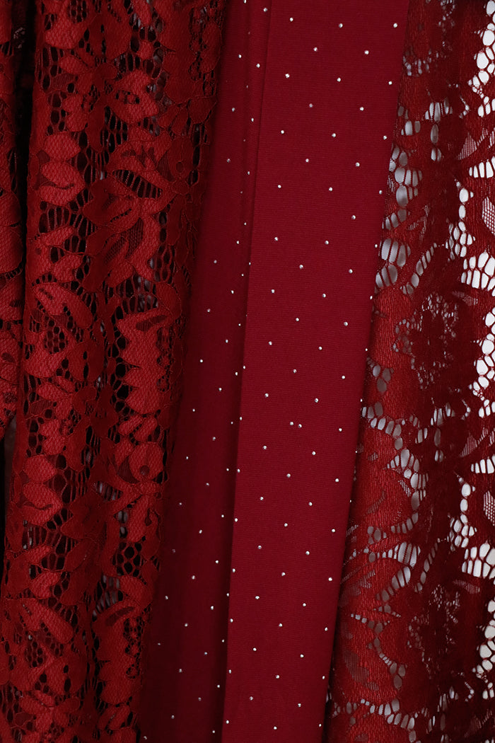 Giacca di pizzo con strass