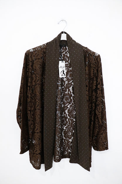 Giacca di pizzo con strass