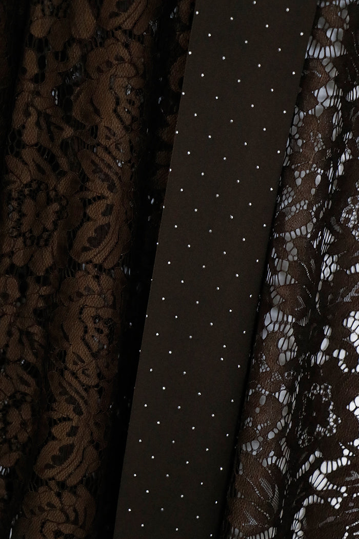 Giacca di pizzo con strass