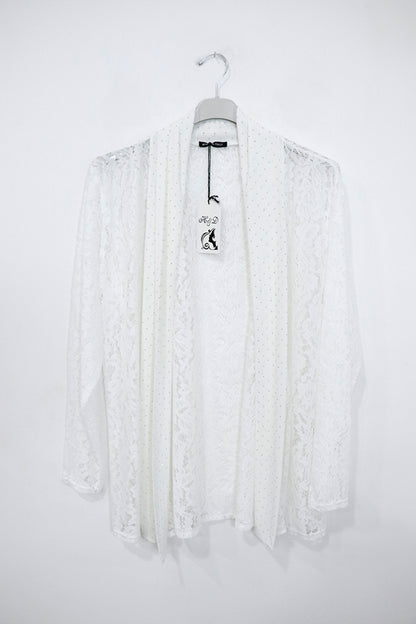 Giacca di pizzo con strass