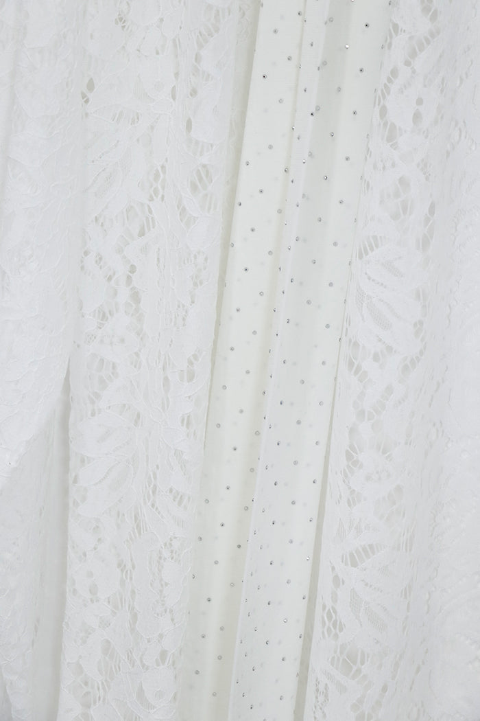 Giacca di pizzo con strass