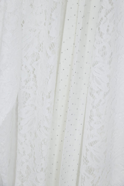 Giacca di pizzo con strass